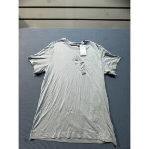 NIKE DRI FIT Men Gray Tee Sz L Brand New